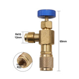Maxbell Connector Air Conditioning Refrigerant Safety Valve On Off Valve Liquid Adapter Style B