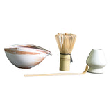 Maxbell 4x Japanese Matcha Whisk Set with Ceramic Bowl Multifunction for Ceremony D