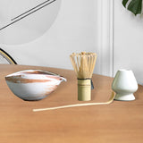 Maxbell 4x Japanese Matcha Whisk Set with Ceramic Bowl Multifunction for Ceremony D