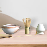 Maxbell 4x Japanese Matcha Whisk Set with Ceramic Bowl Multifunction for Ceremony D