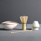 Maxbell 4x Japanese Matcha Whisk Set with Ceramic Bowl Multifunction for Ceremony D