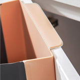 Maxbell Hanging Trash Can Mounted Collapsible for Counter Top Cabinet Kitchen Beige Coffee