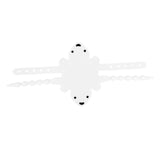 Maxbell Flexible Door Closing Cushion Mute Soft Prevent Door Close Impact, for Home White