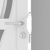 Maxbell Flexible Door Closing Cushion Mute Soft Prevent Door Close Impact, for Home White