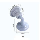 Maxbell Door Stop Doorstops Floor Mount Wall Protector for Office Home Bathroom Bent Blue