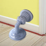 Maxbell Door Stop Doorstops Floor Mount Wall Protector for Office Home Bathroom Bent Blue