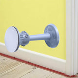 Maxbell Door Stop Doorstops Floor Mount Wall Protector for Office Home Bathroom Straight Blue