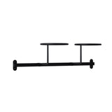 Maxbell Wall Mounted Hat Rack Display Rack Hooks for Home Living Room Decoration Black