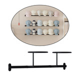 Maxbell Wall Mounted Hat Rack Display Rack Hooks for Home Living Room Decoration Black