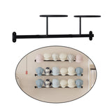 Maxbell Wall Mounted Hat Rack Display Rack Hooks for Home Living Room Decoration Black