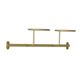 Maxbell Wall Mounted Hat Rack Display Rack Hooks for Home Living Room Decoration Gold