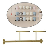 Maxbell Wall Mounted Hat Rack Display Rack Hooks for Home Living Room Decoration Gold