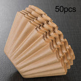 Maxbell 50Pcs Coffee Filter Paper Basket Filters Paper for Coffee Machine L