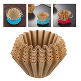 Maxbell 50Pcs Coffee Filter Paper Basket Filters Paper for Coffee Machine L