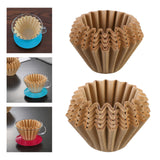 Maxbell 50Pcs Coffee Filter Paper Basket Filters Paper for Coffee Machine L