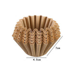 Maxbell 50Pcs Coffee Filter Paper Basket Filters Paper for Coffee Machine L
