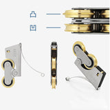Maxbell Double Wheel Pulley Rustproof Sliding Window Roller for window Style C