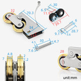Maxbell Double Wheel Pulley Rustproof Sliding Window Roller for window Style D