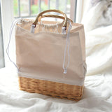 Maxbell Handmade Women Tote Bag Woven Bag Handbag for Party Gifts