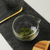 Maxbell Textured Glass Matcha Bowl Heat Resistant Scratch Resistant Teaware for Home