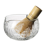 Maxbell Textured Glass Matcha Bowl Heat Resistant Scratch Resistant Teaware for Home