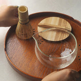 Maxbell Textured Glass Matcha Bowl Heat Resistant Scratch Resistant Teaware for Home