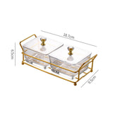 Maxbell Container Metal Frame Transparent Portable for Picnic Restaurant Kitchen 2pcs