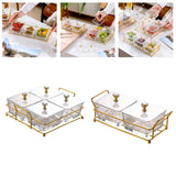 Maxbell Container Metal Frame Transparent Portable for Picnic Restaurant Kitchen 2pcs