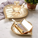 Maxbell Gold Storage Tray Small Items Decorative for Living Room Cosmetic Countertop