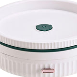 Maxbell Turntable Organizer Decorative Serving Tray for Dining Room Cabinet Decor White