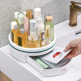 Maxbell Turntable Organizer Decorative Serving Tray for Dining Room Cabinet Decor White