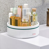 Maxbell Turntable Organizer Decorative Serving Tray for Dining Room Cabinet Decor White