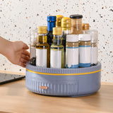 Maxbell Turntable Organizer Decorative Serving Tray for Dining Room Cabinet Decor Blue