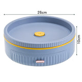 Maxbell Turntable Organizer Decorative Serving Tray for Dining Room Cabinet Decor Blue