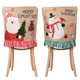 Maxbell Christmas Chair Cover Stretch Xmas Decoration for Holiday Kitchen Hotel Santa