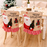 Maxbell Christmas Chair Cover Stretch Xmas Decoration for Holiday Kitchen Hotel Santa