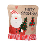 Maxbell Christmas Chair Cover Stretch Xmas Decoration for Holiday Kitchen Hotel Santa