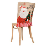 Maxbell Christmas Chair Cover Stretch Xmas Decoration for Holiday Kitchen Hotel Santa