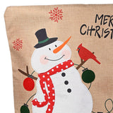 Maxbell Christmas Chair Cover Stretch Xmas Decoration for Holiday Kitchen Hotel Snowman