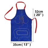 Maxbell DIY Organ Apron Educational Tool Apron Kitchen Apron Cooking Apron Bib