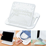 Maxbell Foldable Base Stand Universal Multipurpose for Dormitory Study Mobile Phones White
