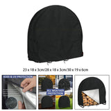 Maxbell Log Hoop Rack Cover Dust Protector Weatherproof Durable for Garden 24inch