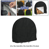 Maxbell Log Hoop Rack Cover Dust Protector Weatherproof Durable for Garden 24inch