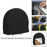 Maxbell Log Hoop Rack Cover Dust Protector Weatherproof Durable for Garden 24inch