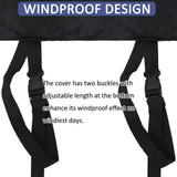 Maxbell Log Hoop Rack Cover Dust Protector Weatherproof Durable for Garden 24inch