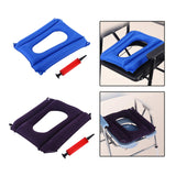 Maxbell Portable Toilet Chair Pad Reusable Inflatable for Bedroom Bathroom Adults PVC