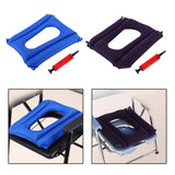 Maxbell Portable Toilet Chair Pad Reusable Inflatable for Bedroom Bathroom Adults PVC