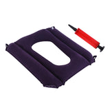 Maxbell Portable Toilet Chair Pad Reusable Inflatable for Bedroom Bathroom Adults Flocking