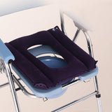 Maxbell Portable Toilet Chair Pad Reusable Inflatable for Bedroom Bathroom Adults Flocking