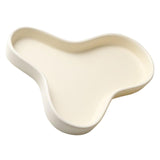 Maxbell Multipurpose Decorative Tray Jewelry Plate Dish for Desktop Bedroom Decor Beige